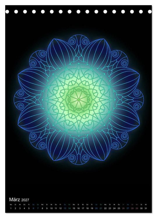 Produktbild: Mandala-Kalender 2027 (Tischkalender 2027 DIN A5 hoch), CALVENDO Monatskalender