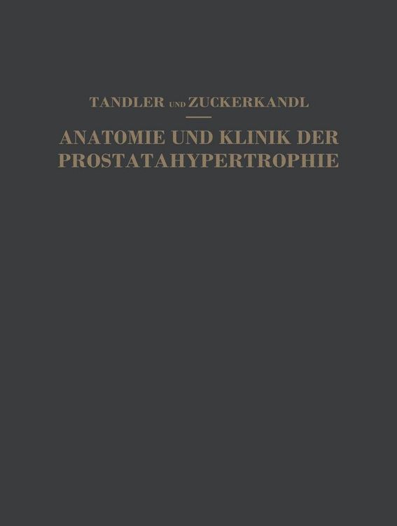 Produktbild: Studien zur Anatomie und Klinik der Prostatahypertrophie
