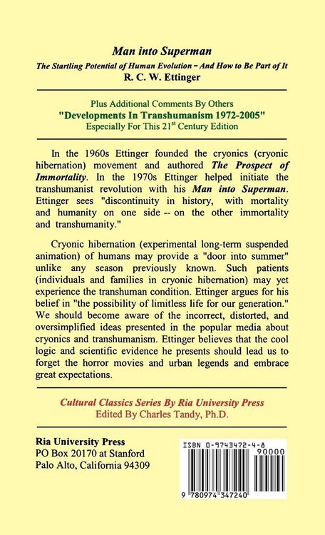 Produktbild: Man into Superman: The Startling Potential of Human Evolution -- And How To Be Part of It