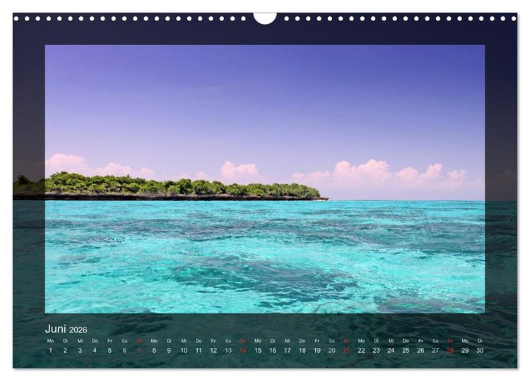 Produktbild: Sansibar (Wandkalender 2026 DIN A3 quer), CALVENDO Monatskalender