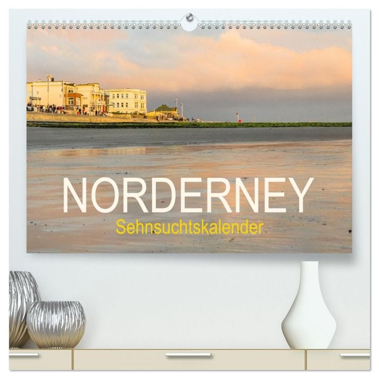 Produktbild: Norderney Sehnsuchtskalender (hochwertiger Premium Wandkalender 2026 DIN A2 quer), Kunstdruck in Hochglanz