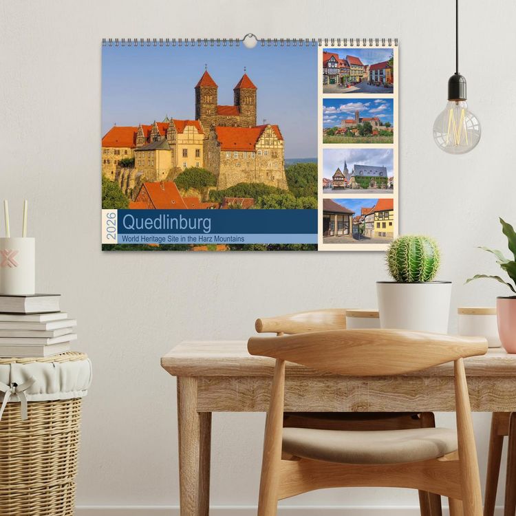Produktbild: Quedlinburg - World Heritage Site in the Harz Mountains (Wall Calendar 2026 DIN A3 landscape), CALVENDO 12 Month Wall Calendar