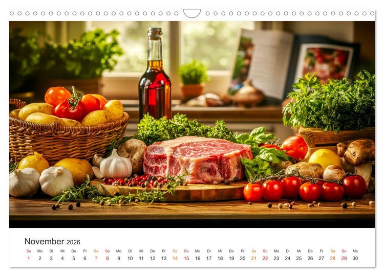 Produktbild: K&uuml;chenkalender - Momente voller Sch&ouml;nheit (Wandkalender 2026 DIN A3 quer), CALVENDO Monatskalender