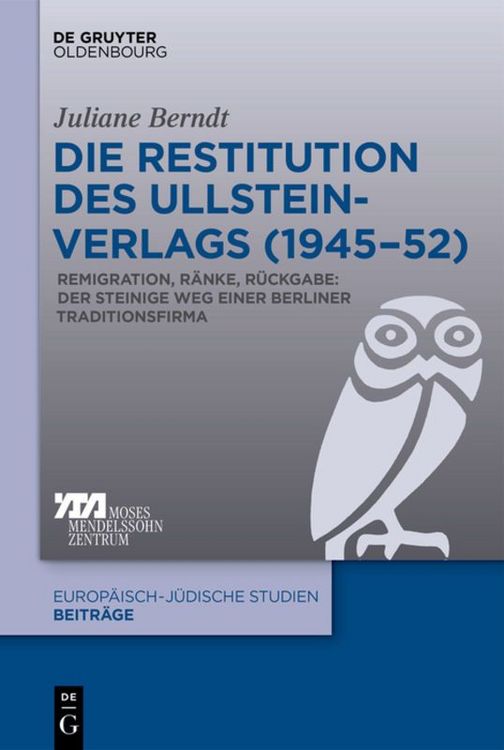 Produktbild: Die Restitution des Ullstein-Verlags (1945&ndash;52)