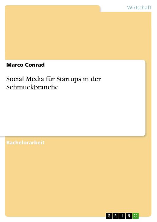 Produktbild: Social Media f&uuml;r Startups in der Schmuckbranche