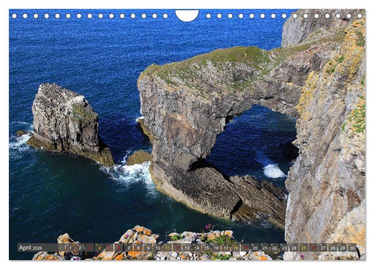 Produktbild: Naturwunder Wales (Wandkalender 2026 DIN A4 quer), CALVENDO Monatskalender