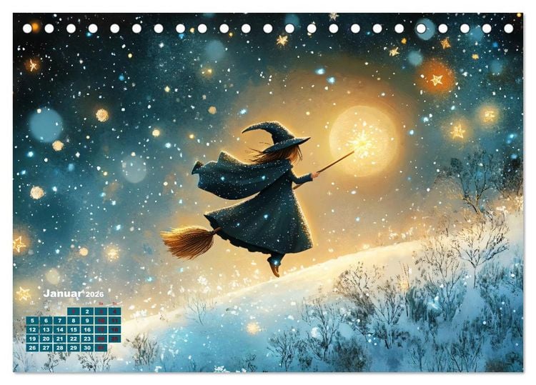 Produktbild: Zauber zur Mitternacht (Tischkalender 2026 DIN A5 quer), CALVENDO Monatskalender