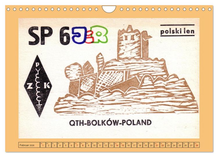 Produktbild: Amateurfunk in Polen (Wandkalender 2026 DIN A4 quer), CALVENDO Monatskalender