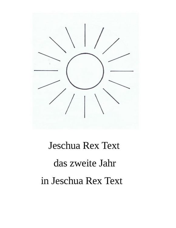 Produktbild: Das zweite Jahr in Jeschua Rex Text