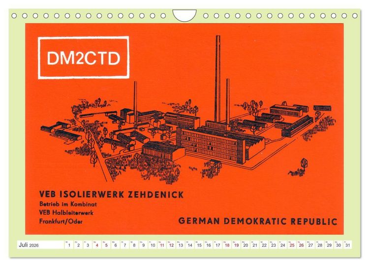 Produktbild: Radio VEB - Amateurfunkstationen Volkseigener Betriebe (Wandkalender 2026 DIN A4 quer), CALVENDO Monatskalender
