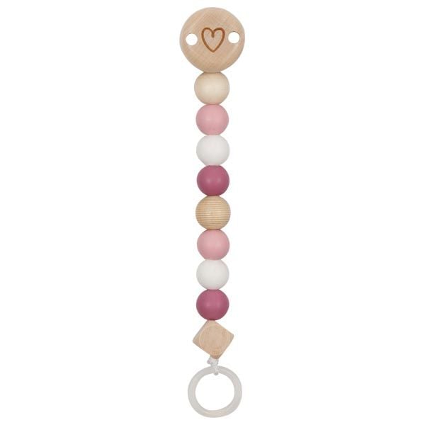 Produktbild: Schnullerkette Herz, pink
