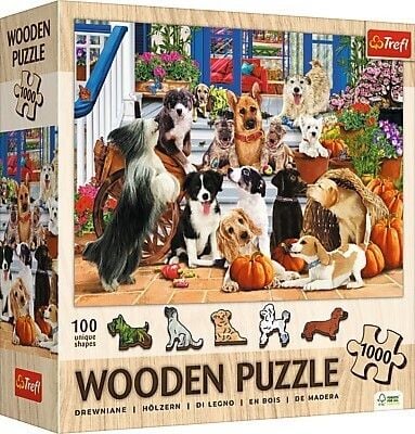 Produktbild: Holz Puzzle 1000 - Hunde