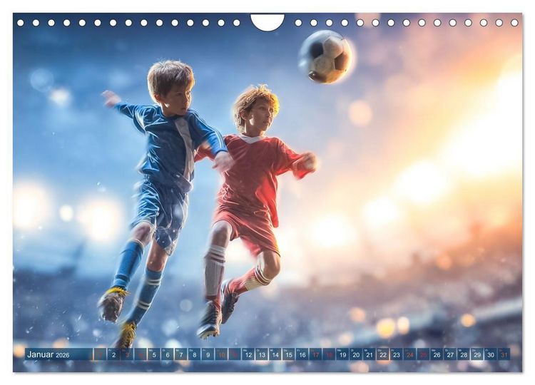 Produktbild: Fussball - Kids in Action (Wandkalender 2026 DIN A4 quer), CALVENDO Monatskalender
