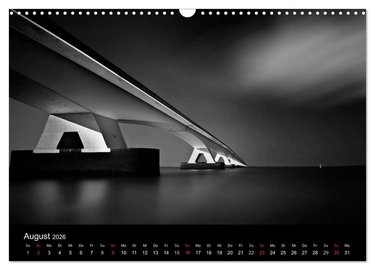 Produktbild: Black-Schwarz-Noir 2026 (Wandkalender 2026 DIN A3 quer), CALVENDO Monatskalender