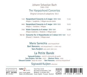 Produktbild: Johann Sebastian Bach: Harpsichord Concertos Vol.