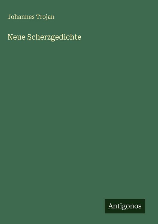 Produktbild: Neue Scherzgedichte