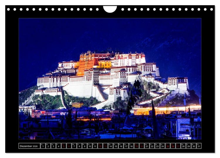 Produktbild: Eine Rundreise durch Tibet (Wandkalender 2026 DIN A4 quer), CALVENDO Monatskalender