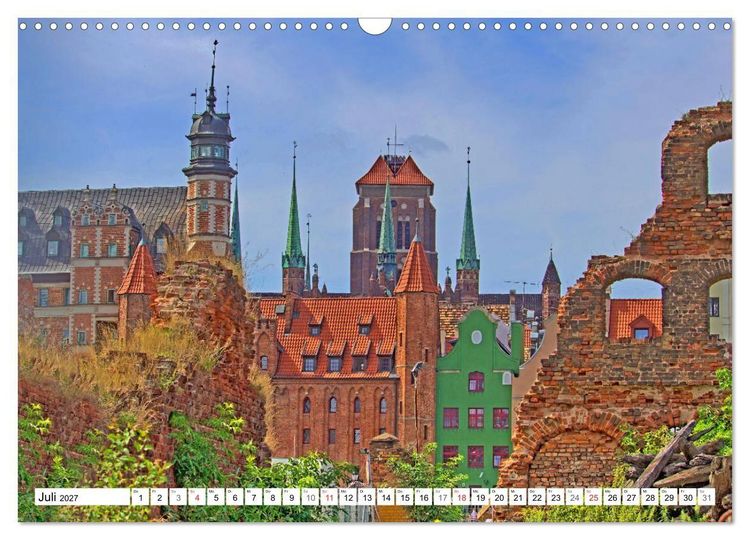 Produktbild: Danzig - Eine historische Sch&ouml;nheit (Wandkalender 2027 DIN A3 quer), CALVENDO Monatskalender