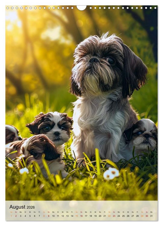 Produktbild: Shih Tzu - immer im Mittelpunkt (Wandkalender 2026 DIN A3 hoch), CALVENDO Monatskalender