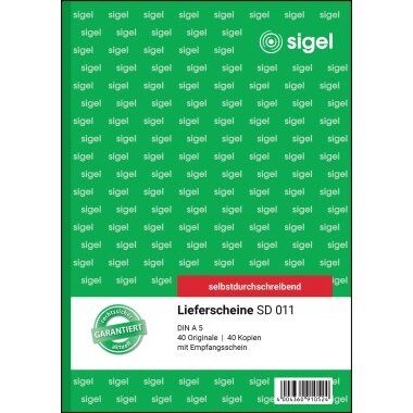 Produktbild: Lieferschein A5 hoch, 2 x 40 Blatt