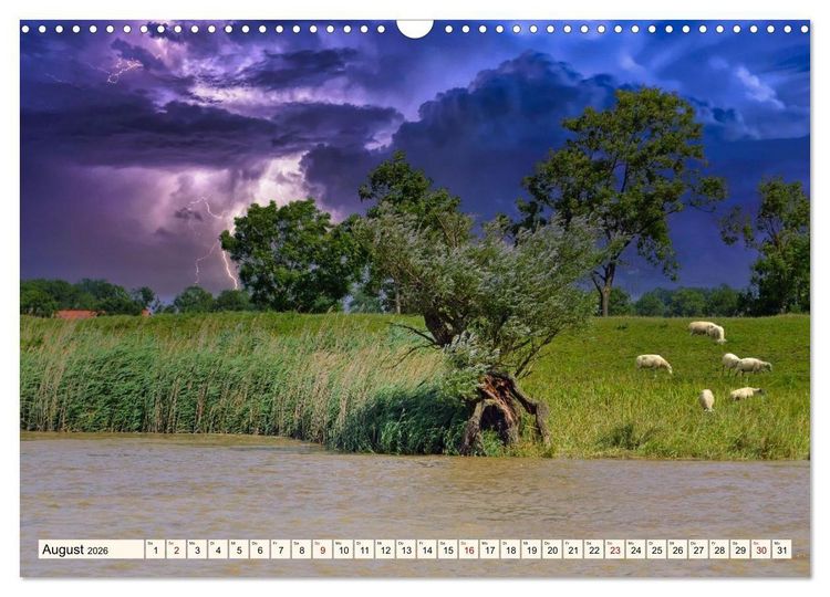 Produktbild: Charmante Stadt - LEER (Wandkalender 2026 DIN A3 quer), CALVENDO Monatskalender