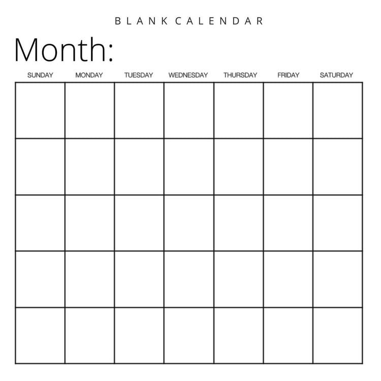 Produktbild: Blank Calendar