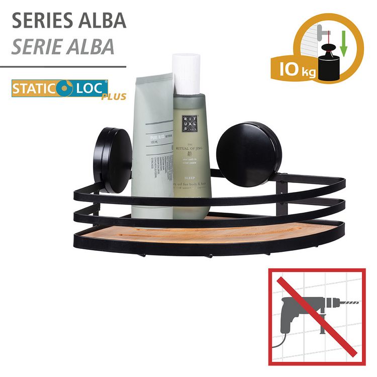 Produktbild: Static-Loc&reg; Eckablage Mod. Alba, Badezimmerablage