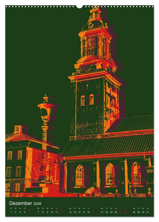 Produktbild: POP-ART meets G&ouml;teborg (hochwertiger Premium Wandkalender 2026 DIN A2 hoch), Kunstdruck in Hochglanz