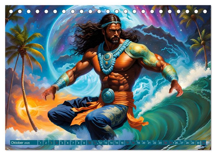 Produktbild: Die Wellenbezwinger (Tischkalender 2026 DIN A5 quer), CALVENDO Monatskalender