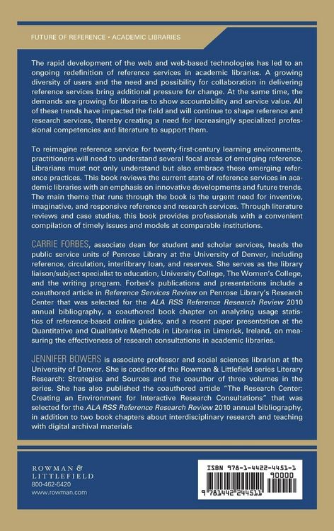 Produktbild: Rethinking Reference for Academic Libraries