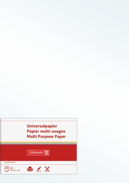 Produktbild: Brunnen Universalpapier A4 160g perlws 25Bl