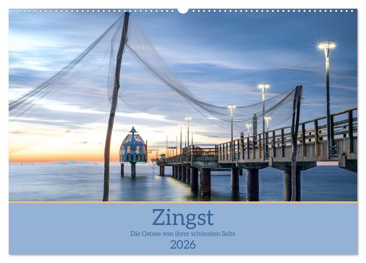 Produktbild: Zingst - die Ostsee von ihrer sch&ouml;nsten Seite (Wandkalender 2026 DIN A2 quer), CALVENDO Monatskalender
