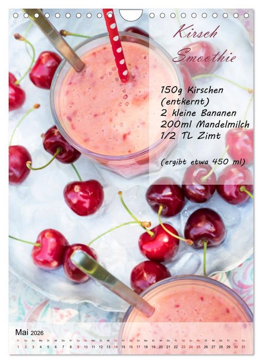 Produktbild: Smoothies zum Selbermachen (Wandkalender 2026 DIN A4 hoch), CALVENDO Monatskalender