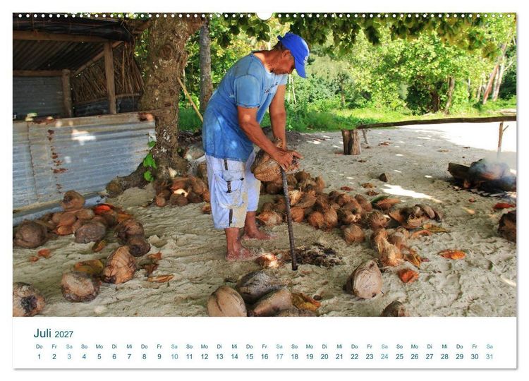 Produktbild: S&uuml;dsee-Insel Huahine - Paradies am Ende der Welt (hochwertiger Premium Wandkalender 2027 DIN A2 quer), Kunstdruck in Hochglanz