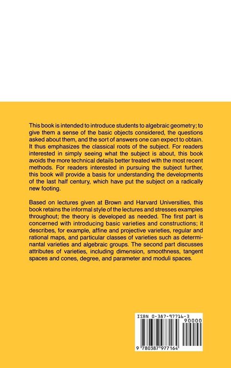 Produktbild: Algebraic Geometry