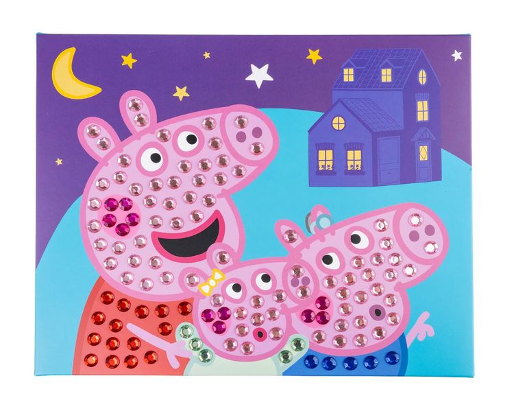 Produktbild: Craft Buddy CAJK-33PPP009 - Crystal Art Junior, Peppa Pig, 25x20cm, Diamant-Malerei-Set