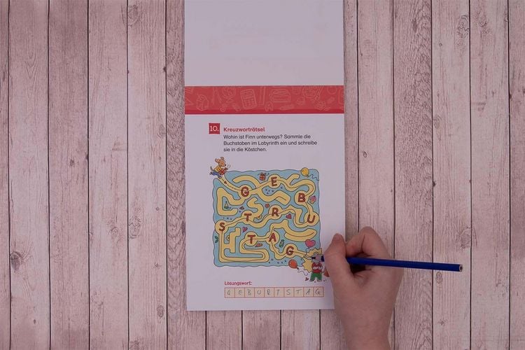 Produktbild: 66 Kreuzwortr&auml;tsel f&uuml;r Erstleser - 1. Klasse (Blau)