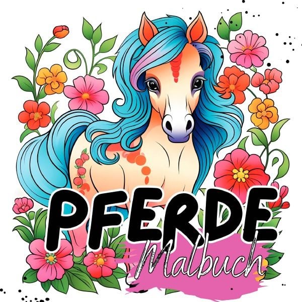 Produktbild: Malbuch Tiere / Malbuch Pferde