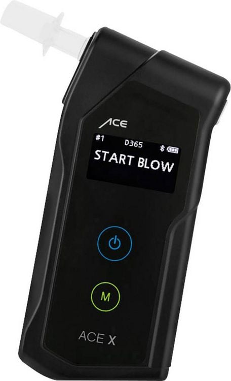 Produktbild: ACE X Alkoholtester Schwarz 0.0 bis 5 &permil; inkl. Display