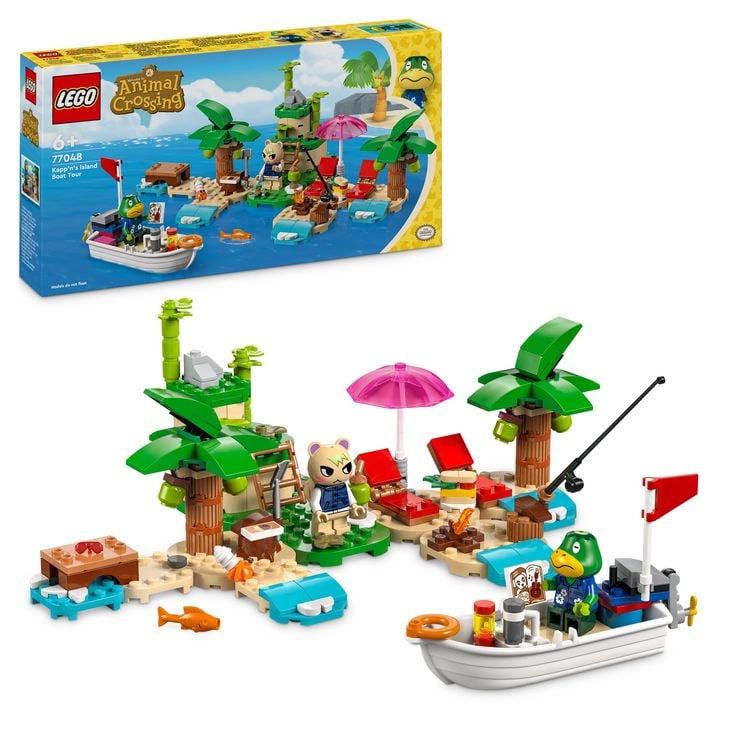 Produktbild: LEGO Animal Crossing 77048 Käptens Insel-Bootstour Spielzeug mit Huschke