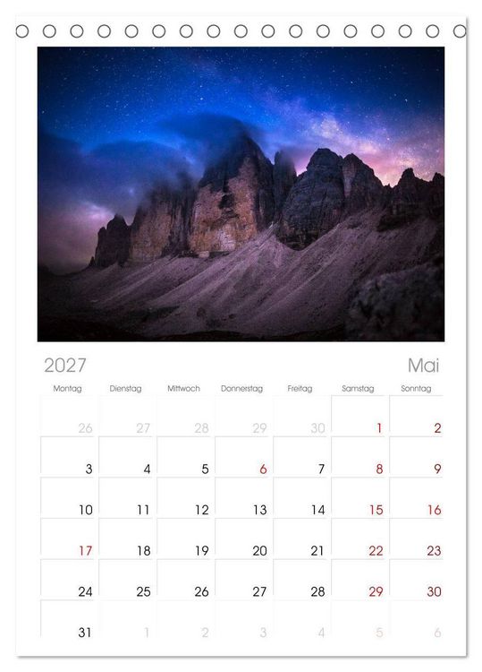 Produktbild: Tischplaner 2027 - Wild, Wild Places (A5 Tischkalender zum Aufstellen) CALVENDO