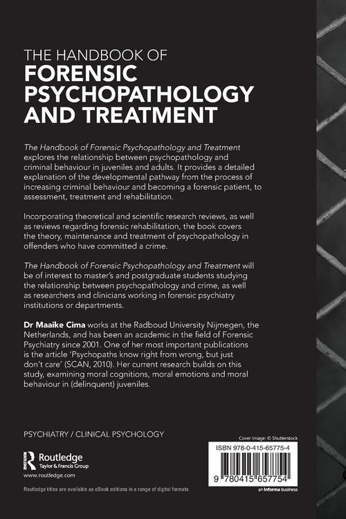 Produktbild: The Handbook of Forensic Psychopathology and Treatment
