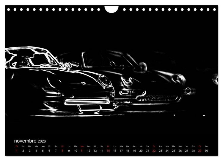 Produktbild: 911 Lignes (Calendrier mural 2026 DIN A4 vertical), CALVENDO calendrier mensuel