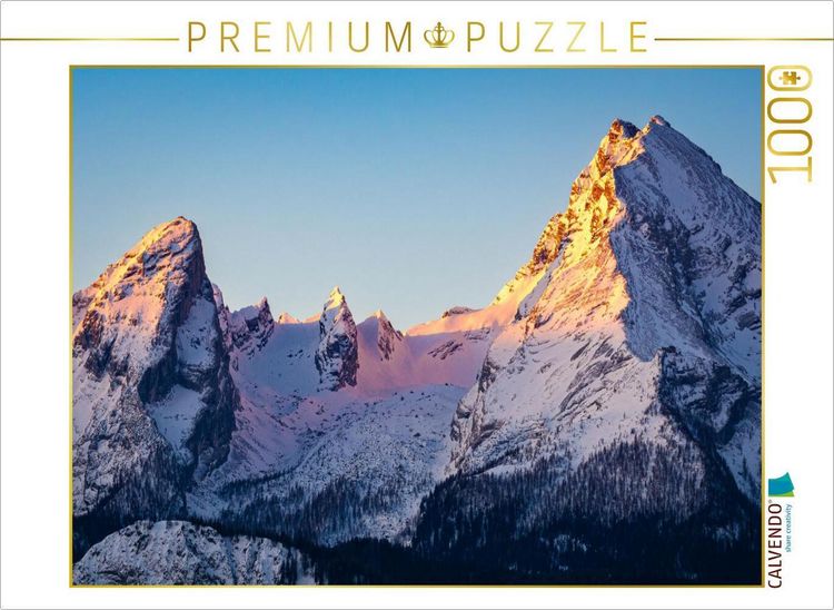 Produktbild: CALVENDO Puzzle Watzmann am Morgen | 1000 Teile Lege-Gr&ouml;&szlig;e 64x48cm Foto-Puzzle f&uuml;r gl&uuml;ckliche Stunden
