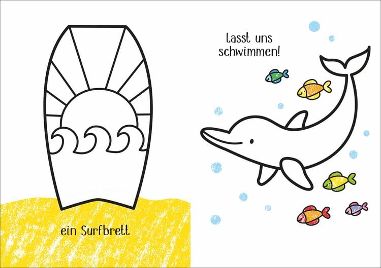 Produktbild: Kleine Kreativ-Werkstatt - Ganz einfach ausmalen: Am Strand