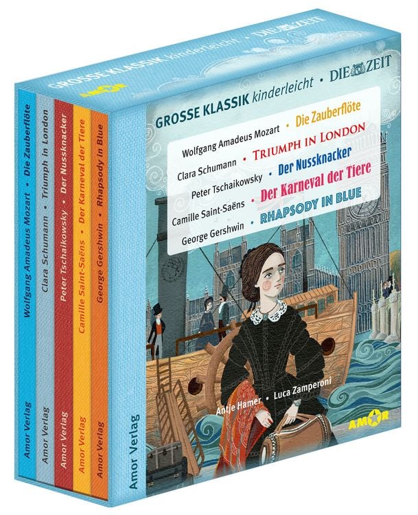 Produktbild: Gro&szlig;e Klassik kinderleicht. DIE ZEIT-Edition. (5 CDs, Lesungen mit Musik)