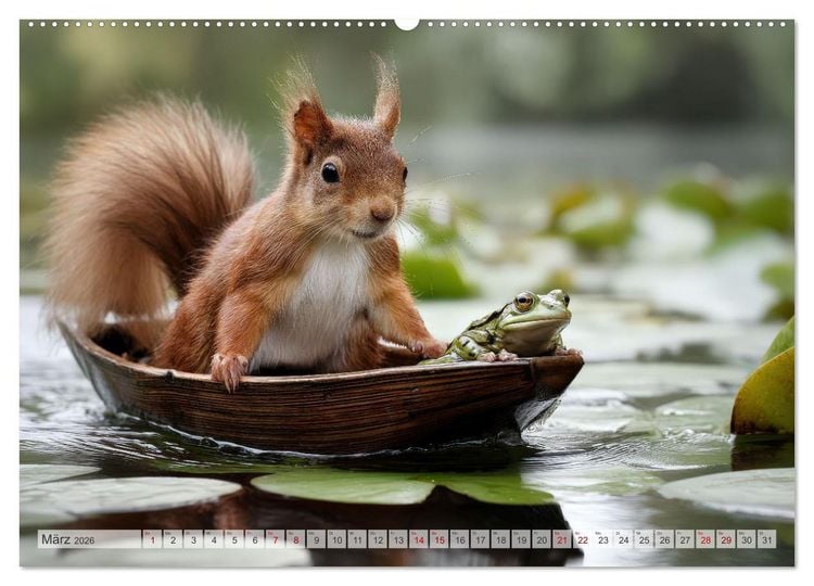 Produktbild: Hazelnuts Abenteuer (hochwertiger Premium Wandkalender 2026 DIN A2 quer), Kunstdruck in Hochglanz