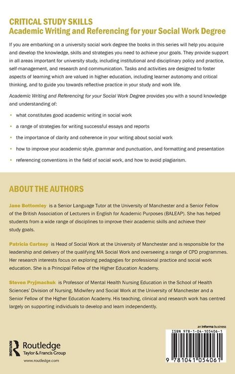 Produktbild: Academic Writing and Referencing for your Social Work Degree