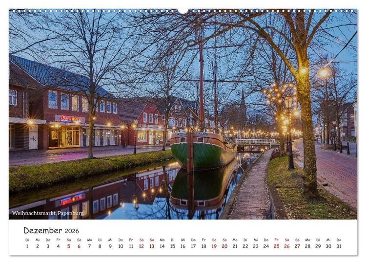 Produktbild: Emsland Impressionen (Wandkalender 2026 DIN A2 quer), CALVENDO Monatskalender