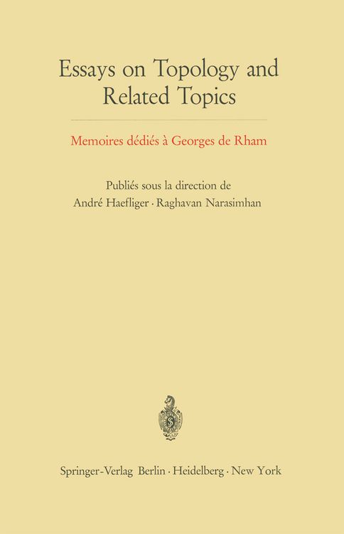 Produktbild: Essays on Topology and Related Topics